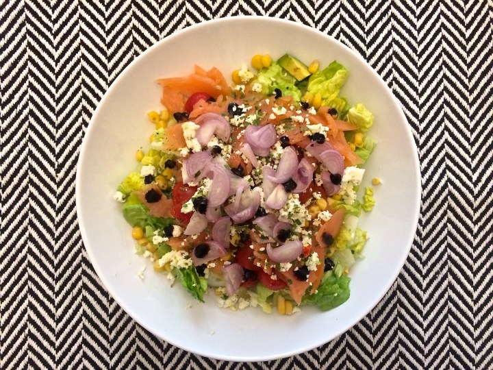 salade saumon fumé