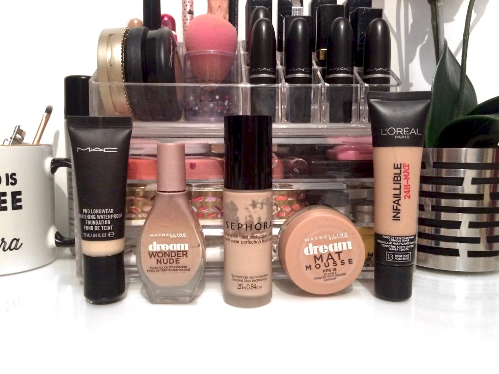 Top 5 : mes fonds de teint&nbsp;préférés