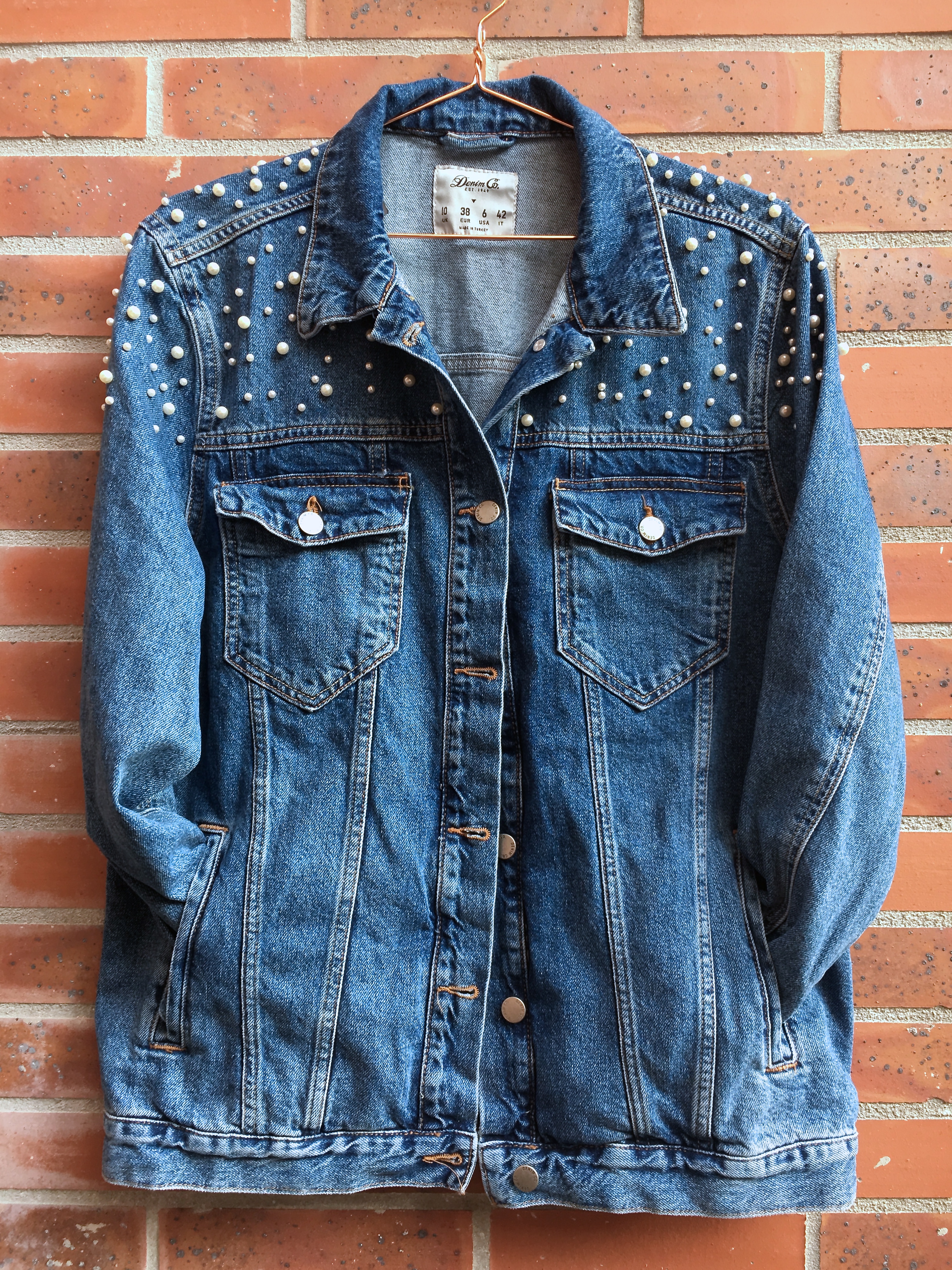 haul primark france aout 2017 veste jean perles épaules