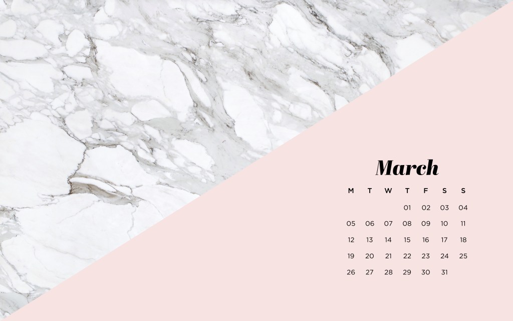 Fonds d&rsquo;écran calendrier marbre pour&nbsp;ordinateur