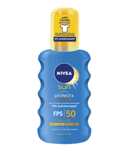 avis solaire nivea sun spray protect bronze FPS50