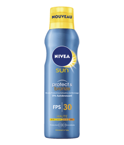 brume protectrice protect and bronze niveau FPS30 sun