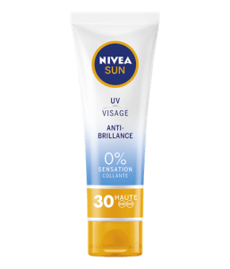 crème anti-brillance solaire visage nivea sun
