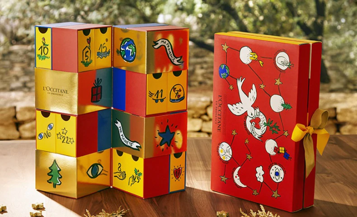 calendrier de l'avent noel 2018 beauté maquillage l'occitane castelbajac